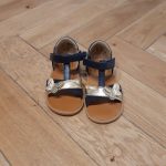 POM D'API POPPY cross marine doré sandale fille premiers pas