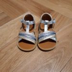 POM D'API POPPY lili argent bleu sandale fille premiers pas