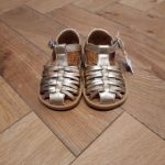 POM D'API POPPY royal doré sandales premiers pas