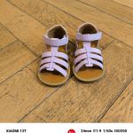 POM D'API POPPY STRAP lilas vernis sandale fille premiers pas