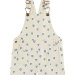 Emile et Ida AB165 salopette coeurs bleus coton