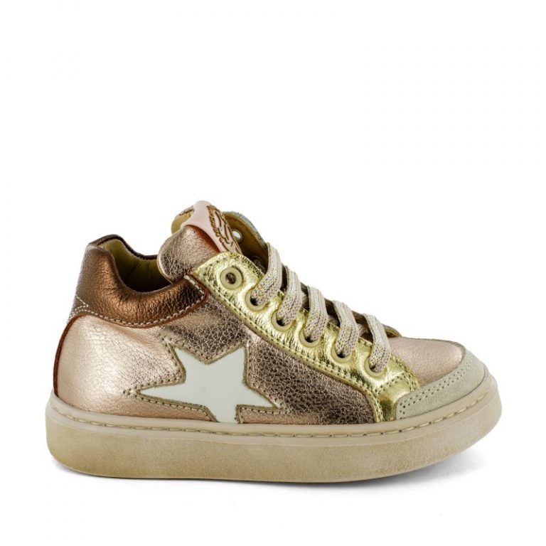 STONES AND BONES 5256 fleur metal nude et bronze