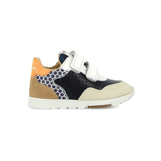 POM D'API ATHLET'S pouss bump perfo navy off white camel – Image 4