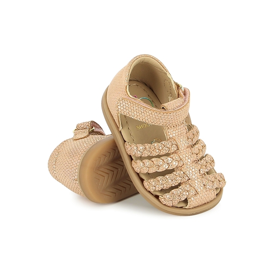 SHOOPOM tity wowo peach glitter sandale premier pas – Image 3