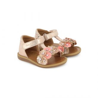 POM D'API POPPY STRASS FLOWERS Nude Multi