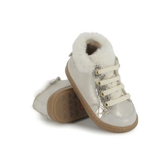 SHOOPOM BOUBA ZIP HAIR BEIGE chaussure premier pas