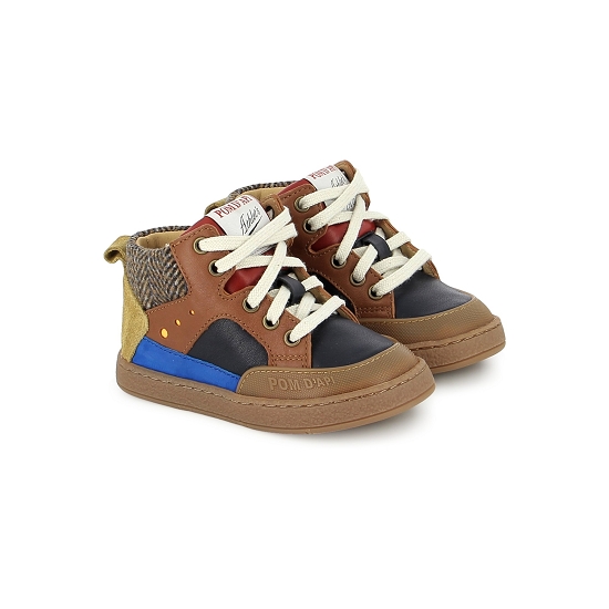 POM D'API ATHLET'S mousse bump marine multi chaussure garcon