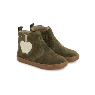 SHOOPOM bottine fille play apple fur kaki