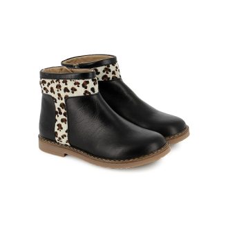 POM D'API TRIP trott noir multi bottine fille