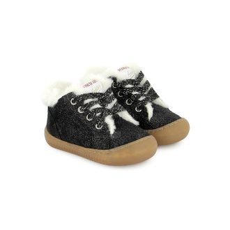 POM D'API yaka walk fur noir argent