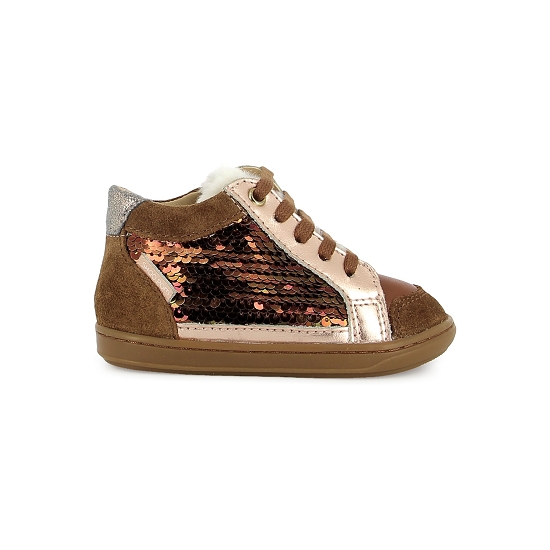 SHOOPOM BOUBA connect camel light copper chaussure premier pas – Image 4