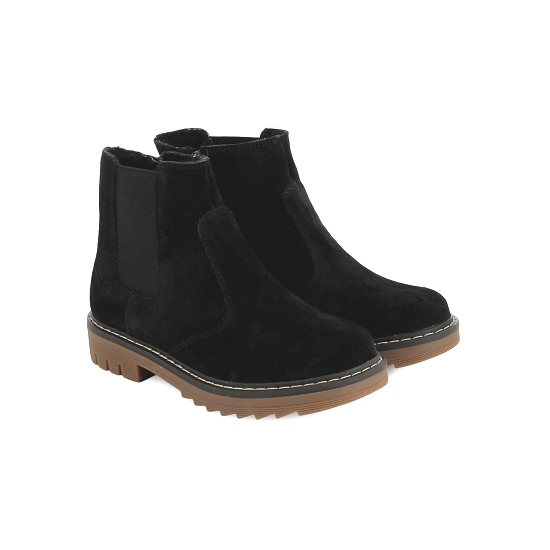 POM D'API bottine fille sid jodzip velours fourré